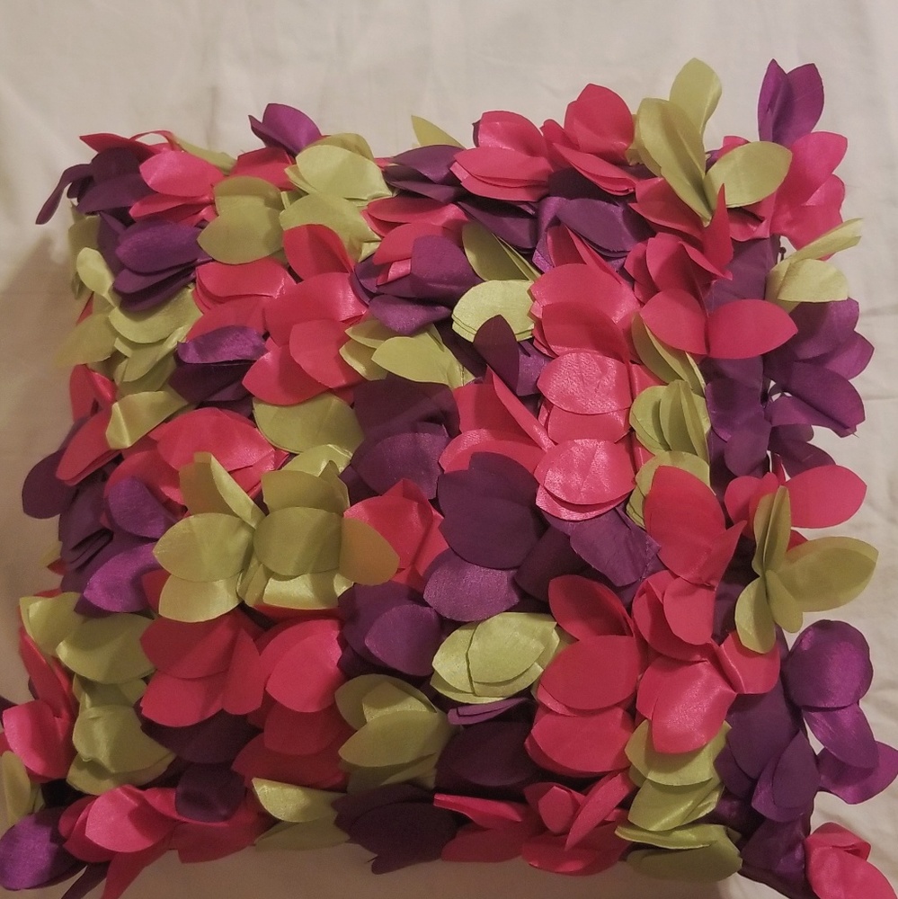 Purple Frill Leap Decorative Pillow